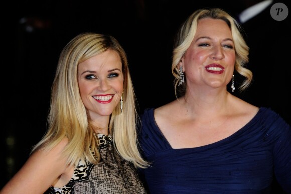 Reese Witherspoon et Cheryl Strayed  lors du BFI London Film Festival et la présentation du film Wild, le 13 octobre 2014