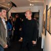 Tex et Philippe Geluck - Vernissage de l'exposition "Tout L'Art Du Chat" de Philippe Geluck à la galerie Huberty-Breyne à Paris, le 14 octobre 2014.