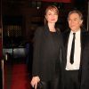Richard Berry et sa compagne Pascale Louange à Paris le 10 mars 2014.
