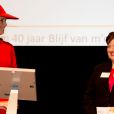  Maxima des Pays-Bas lors du lancement de l'application Ican le 14 octobre 2014 à Amsterdam. 