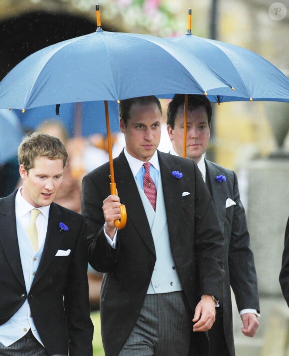 Le prince William au mariage de Thomas van Straubenzee et de Lady Melissa Percy à Northumbria en Angleterre, le 21 juin 2013
