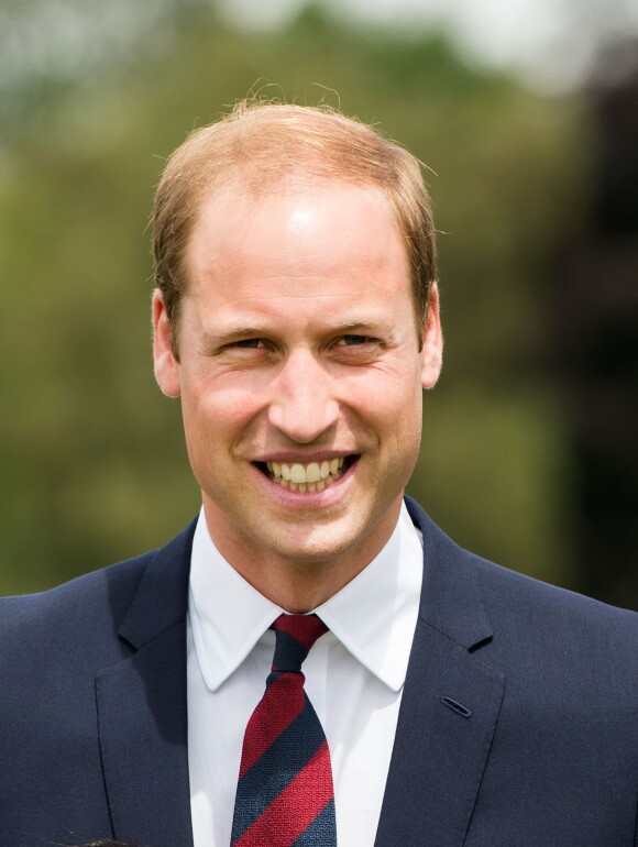 Le prince William tout sourire à Coventry le 16 juillet 2014