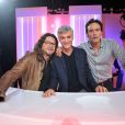 Exclusif - Jacques-Antoine Granjon (président de Vente-privee.com), Cyril Viguier et Anthony Delon dans l'émission "Talk Club" sur NRJ12, qui sera diffusée le 18 octobre à 19h40. Tournage le 13 octobre 2014 à Paris.