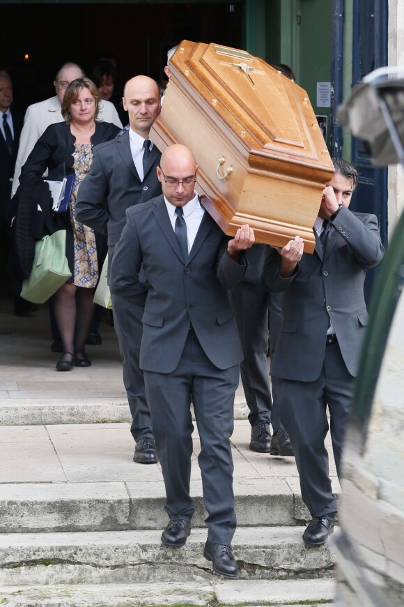 Obsèques de la comédienne Marie Dubois en l'église de Ville-d'Avray le 22 octobre 2014.