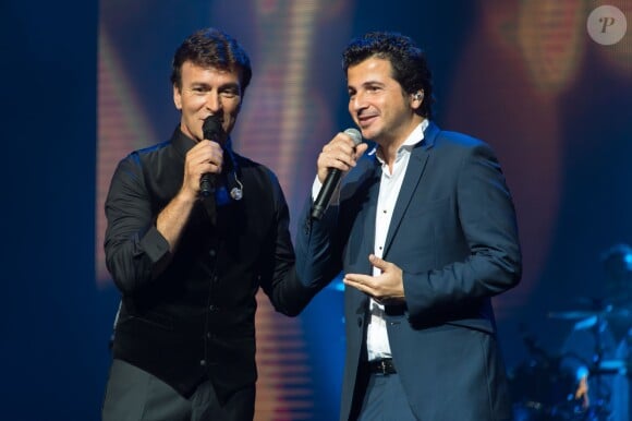 Exclusif - Tony Carreira, David Gategno - Tony Carreira en concert au Palais des congrès à Paris le 18 octobre 2014.