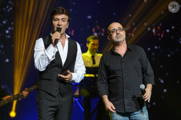 Exclusif - Tony Carreira, Jacques Veneruso - Tony Carreira en concert au Palais des congrès à Paris le 18 octobre 2014.