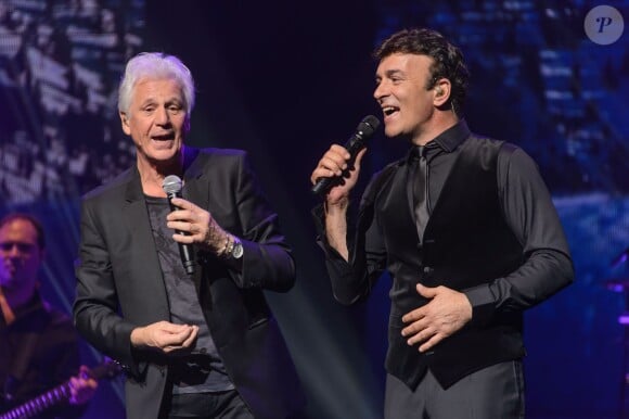 Exclusif - Tony Carreira, Gérard Lenorman - Tony Carreira en concert au Palais des congrès à Paris le 18 octobre 2014.