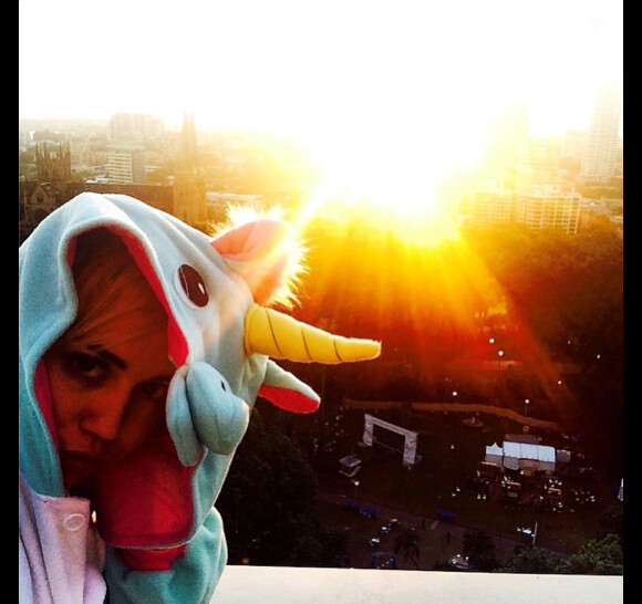 Miley Cyrus à Sydney le 18 octobre 2014.