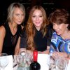 Lady Victoria Hervey, Lindsay Lohan et Kathy Lette aux Women of the Year Awards à Londres le 13 octobre 2014