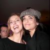 Frédérique Bel et Pauline Delpech lors du prix littéraire Bel Ami, Destin de femme, à l'hôtel Bel Ami à Paris, le 9 mars 2011