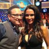 Jean-Marc Généreux et Leila Ben Khalifa sur le plateau de L'oeuf ou la poule sur D8, le 31 octobre 2014.