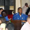 Sol Campbell, David James et Rio Ferdinand dans un café de Baden Baden, le 8 juin 2006