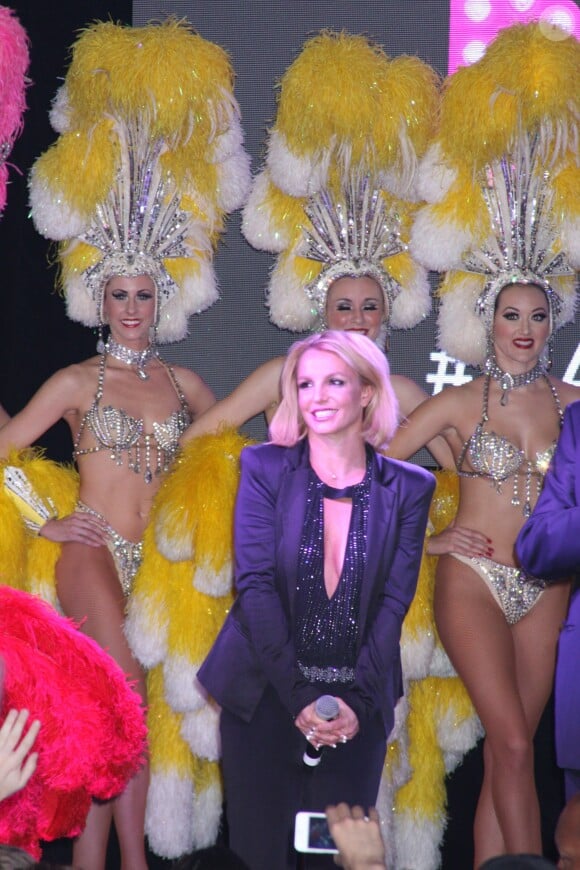 La chanteuse Britney Spears reçoit les clés de la ville de Las Vegas, le 5 novembre 2014.