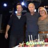 Semi-Exclusif - Stéphane Rousseau, Franck Dubosc et Valérie Damidot - Franck Dubosc fête son anniversaire avec ses amis et ses fans au "Réservoir" à Paris, le 7 novembre 2014.