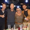 Semi-Exclusif - Stéphane Rousseau, Franck Dubosc, Valérie Damidot et Christophe Beaugrand - Franck Dubosc fête son anniversaire avec ses amis et ses fans au "Réservoir" à Paris, le 7 novembre 2014.