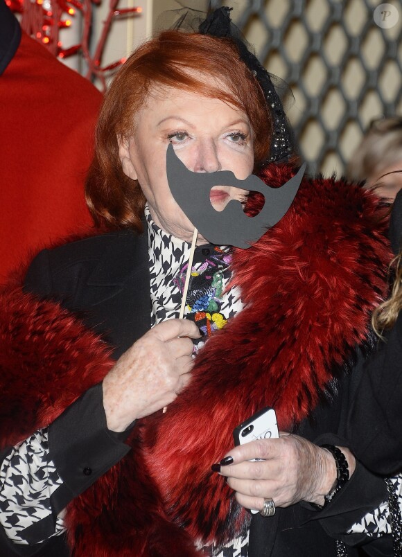 Régine à la première du show de Conchita Wurst au Crazy Horse à Paris, le 9 novembre 2014.