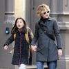 Meg Ryan avec sa fille Daisy, rentrant de l'école le 21 octobre 2014 à New York