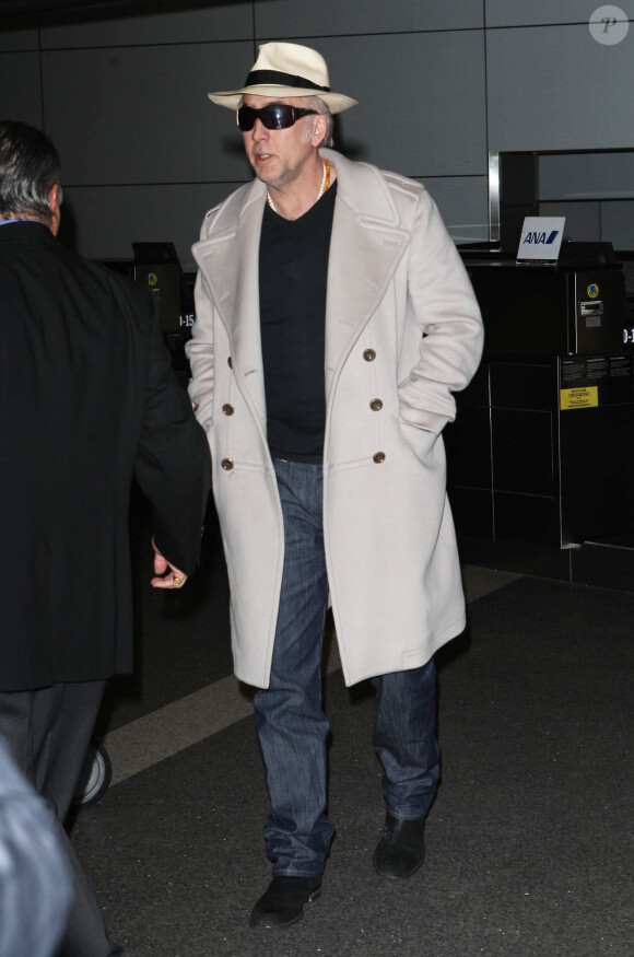 Nicolas Cage arrive à l'aéroport de LAX à Los Angeles, le 5 mars 2014
