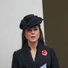 Kate Middleton chante l'hymne national lors de la célébration du remembrance sunday le 09 novembre 2014 au Cénotaphe de Whitehall, à Londres.