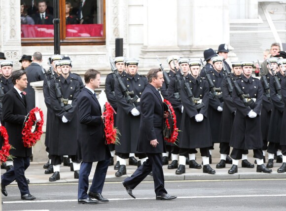 Célébration du remembrance sunday le 09 novembre 2014 au Cénotaphe de Whitehall, à Londres.
