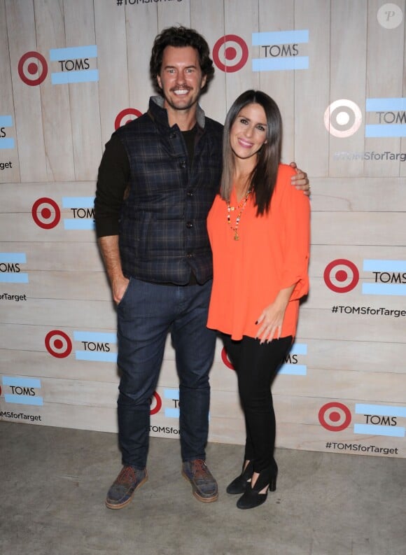 Blake Mycoskie et Soleil Moon Frye assistent à la soirée de lancement de la collection TOMS for Target à Culver City. Le 12 novembre 2014.