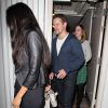 Matt Damon, sa femme Luciana Barroso et Emily Blunt - Ben Affleck et sa femme Jennifer Garner ont dîné avec leurs amis Emily Blunt, son mari John Krasinski Matt Damon et sa femme Luciana Barroso au restaurant Madeo à West Hollywood, le 12 novembre 2014.