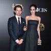Jack O'Connell (meilleur nouvel acteur) et Angelina Jolie assistent à la cérémonie des Hollywood Film Awards à l'Hollywood Palladium. Hollywood, le 14 novembre 2014.