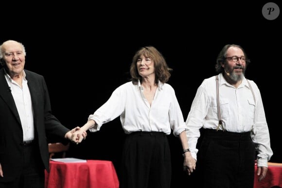 Michel Piccoli, Jane Birkin et Hervé Pierre revisitent les poèmes de Gainsbourg au théâtre Liberté à Toulon le 11 novembre 2014