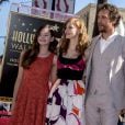 Mackenzie Foy, Jessica Chastain, Matthew McConaughey et Anne Hathaway sur le Hollywood Walk of Fame à Los Angeles, le 17 novembre 2014.