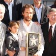 Matthew McConaughey, Levi McConaughey - Matthew McConaughey reçoit son étoile sur le Walk of Fame à Hollywood, le 17 novembre 2014.