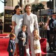 Camila Alves, Matthew McConaughey, Levi McConaughey, Livingston McConaughey, Vida McConaughey - Matthew McConaughey reçoit son étoile sur le Walk of Fame à Hollywood, le 17 novembre 2014.