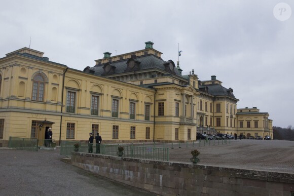 Le palais royal Drottningholm, à Stockholm, le 15 novembre 2014 lors des funérailles de la princesse Kristine Bernadotte.