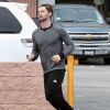 Exclusif - Patrick Schwarzenegger fait son jogging à Los Angeles, le 18 novembre 2014.