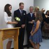 Le prince William et la duchesse Catherine le 29 septembre 2011 au Royal Marsden Hospital dans le Surrey pour l'inauguration du Oak Centre pour les jeunes cancéreux.