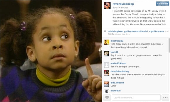 Raven-Symoné défend Bill Cosby sur Instagram - novembre 2014
