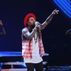 Chris Brown sur la scène des Annual Latin Grammy Awards au MGM Grand Garden Arena à Las Vegas, le 20 novembre 2014.