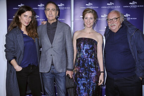 Zoé Félix, Alain Chamfort, Natacha Régnier et Jean Becker lors de l'ouverture du Festival du Cinéma et Musique de Film de la Baule jeudi 20 novembre 2014 au cinéma le Gulf Stream