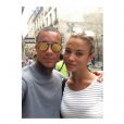 Gregory Van der Wiel et sa compagne St&eacute;phanie Bertram Rose - photo issue du compte Instagram du joueur du PSG le 19 juillet 2014 