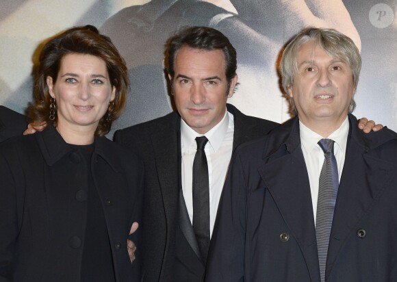 Sidonie Dumas, Jean Dujardin, Alain Goldman - Avant-première du film "La French" au cinéma Gaumont Opéra à Paris, le 25 novembre 2014.