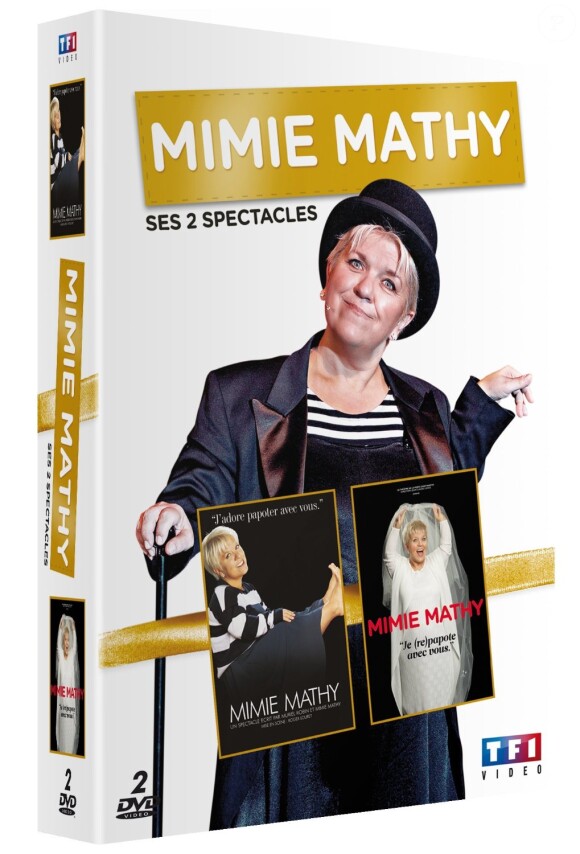 Mimie Mathy revient avec le coffret DVD de ses deux derniers spectacles.