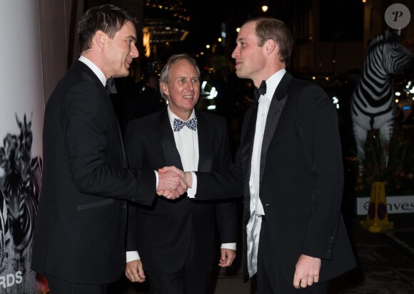 Le prince William officiait le 25 novembre 2014 lors des 2e Tusk Conversation Awards du Tusk Trust au Claridge's à Londres, sans son épouse Kate Middleton.