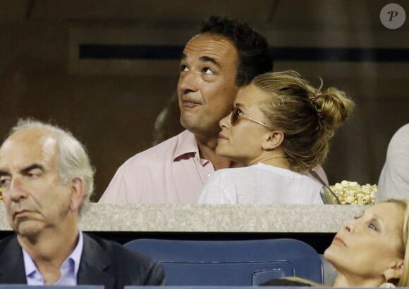 Mary-Kate Olsen et Olivier Sarkozy lors de l'US Open le 1er septembre 2014