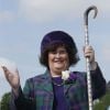 Susan Boyle pose aux jeux West Lothian Highland Games and British Pipe Band Championships à Meadow Park, Bathgate, le 31 mai 2014