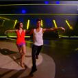 Nathalie Péchalat et Christophe Licata sur une samba brésilienne dans la finale de Danse avec les stars 5, sur TF1, le samedi 29 novembre 2014