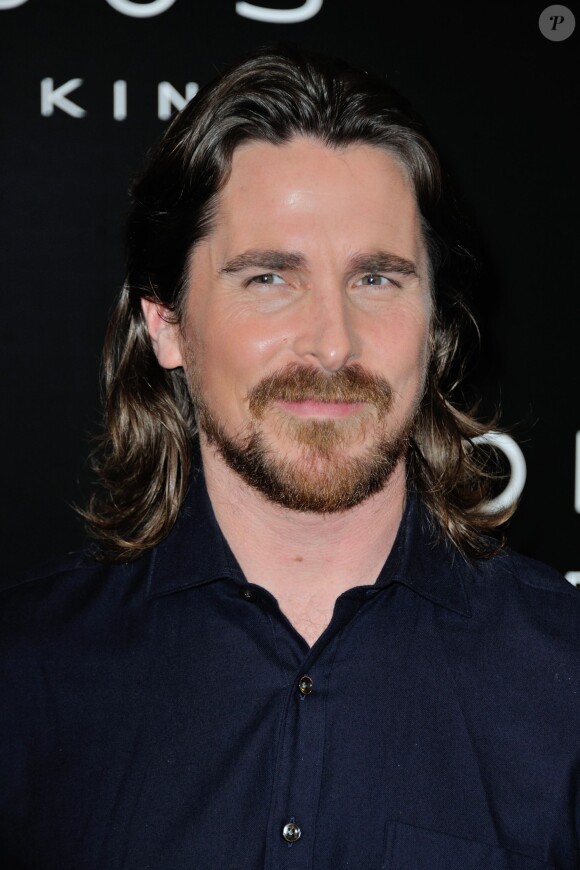 Christian Bale lors du photocall d'Exodus à Paris, le 2 décembre 2014.