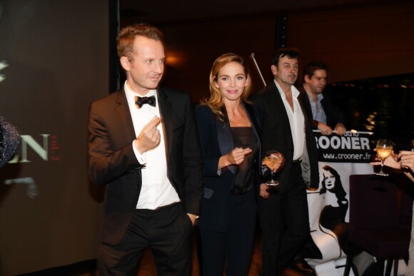 Sinclair et Claire Keim lors de la soirée de lancement de l'album Forever Gentlemen 2 le 1er octobre 2014 à bord de la péniche Le Paris, au pied de la Tour Eiffel. Sortie du disque le 20 octobre.