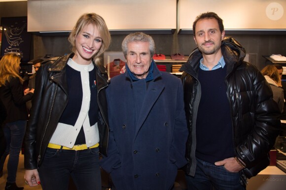 Exclusif - Pauline Lefèvre, Claude Lelouch et Arié Elmaleh assistent à la soirée d'inauguration du nouveau concept store Premium Lacoste, situé Rue de Sèvres, à Paris. Le 2 décembre 2014.