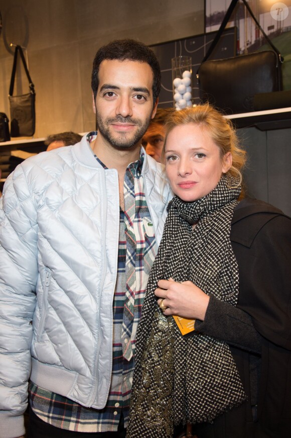 Exclusif - Tarek Boudali et Charlie Bruneau assistent à la soirée d'inauguration du nouveau concept store Premium Lacoste, situé Rue de Sèvres, à Paris. Le 2 décembre 2014.