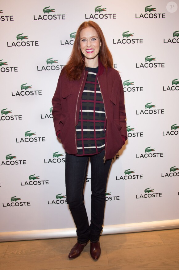 Exclusif - Audrey Fleurot assiste à la soirée d'inauguration du nouveau concept store Premium Lacoste, situé Rue de Sèvres, à Paris. Le 2 décembre 2014.