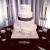 Le gâteau de mariage d'Xzibit (né Alvin Joiner) et Krista Joiner.